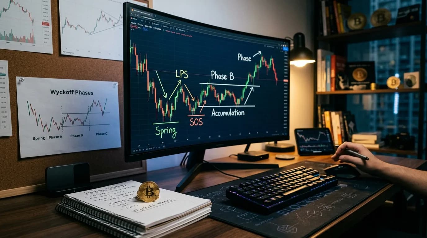 Wyckoff Method for Crypto: Institutional Footprints on the Chart
